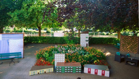 Huvuddelen av scenen till sommarteatern Trettifyran (Ronneby Folkteater).                   Fler bilder kommer.